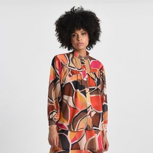 Multicolor blouse MOLLY BRACKEN PREMIUM. Polyester materiaal. Maten S. Oranje kleur