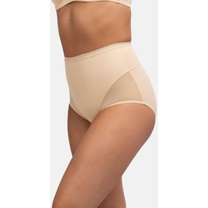 Hoge slip met shapewear effect Alina DORINA. Polyamide materiaal. Maten 3XL. Beige kleur