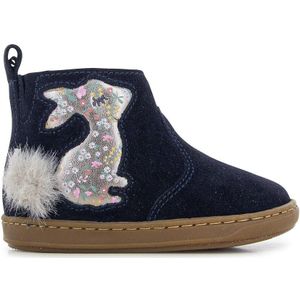 Bottines Bouba Pimpim SHOO POM. Leer materiaal. Maten 25. Blauw kleur