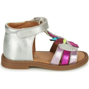 Leren sandalen Kira GBB. Leer materiaal. Maten 20. Zilver kleur