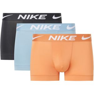 Set van 3 effen boxershorts Dri fit NIKE. Polyester materiaal. Maten XXL. Zwart kleur