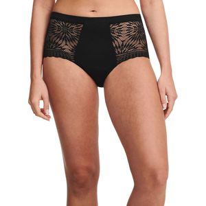 Menstruatie panty - high flow - Extra Lace CHANTELLE. Kant materiaal. Maten 44 FR - 42 EU. Zwart kleur