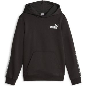 Hoodie in molton PUMA. Geruwd molton materiaal. Maten 12 jaar - 150 cm. Zwart kleur