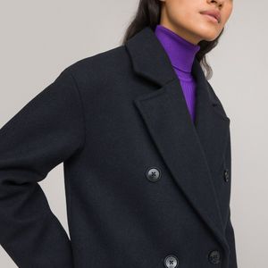 Jas in mixed wollen stof, Signature BARNABE LA REDOUTE COLLECTIONS. Wol materiaal. Maten 52 FR - 50 EU. Blauw kleur