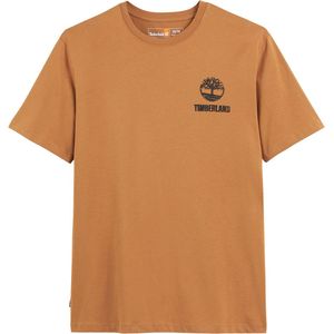 T-shirt met korte mouwen en grafisch logo Tree TIMBERLAND. Katoen materiaal. Maten XL. Kastanje kleur