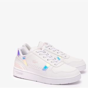 Sneakers in leer T-Clip LACOSTE. Polyurethaan materiaal. Maten 30. Wit kleur