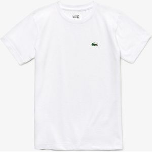 T-shirt met korte mouwen LACOSTE. Katoen materiaal. Maten 12 jaar - 150 cm. Wit kleur