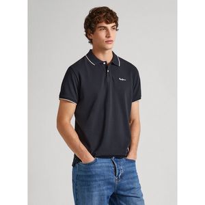 Polo met korte mouwen en polokraag PEPE JEANS. Katoen materiaal. Maten L. Zwart kleur