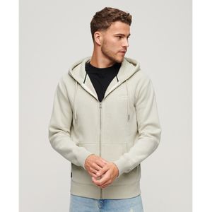 Zip-up hoodie logo Essential SUPERDRY. Katoen materiaal. Maten 3XL. Beige kleur