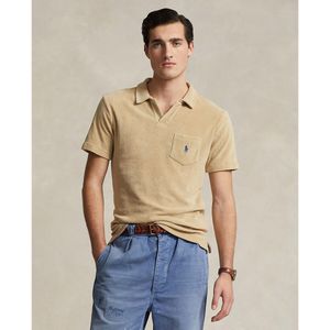 Polo in badstof, borstzakje POLO RALPH LAUREN. Katoen materiaal. Maten XXL. Beige kleur