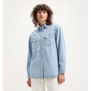 Oversized hemd met hemdskraag LEVI'S. Denim materiaal. Maten S. Blauw kleur