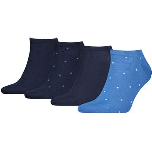 Set van 4 paar sokken met stippen TOMMY HILFIGER. Katoen materiaal. Maten 43/46. Blauw kleur