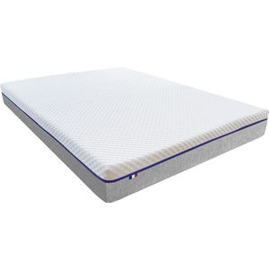 Opgerolde matras in HR mousse onthaal traagschuim LA REDOUTE INTERIEURS.  materiaal. Maten 90 x 190 cm. Wit kleur