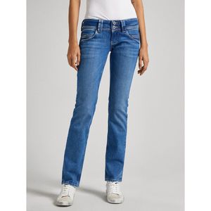 Slim jeans, lage taille PEPE JEANS. Denim materiaal. Maten Maat 32 US - Lengte 30. Blauw kleur