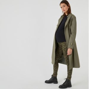 Legging voor zwangerschap, dierenprint LA REDOUTE COLLECTIONS. Katoen materiaal. Maten XL. Groen kleur