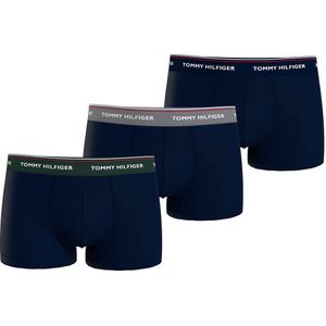 Set van 3 effen boxershorts TOMMY HILFIGER. Katoen materiaal. Maten XL. Groen kleur