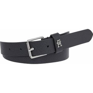 Leren riem met gesp TOMMY HILFIGER. Leer materiaal. Maten 75 cm. Zwart kleur