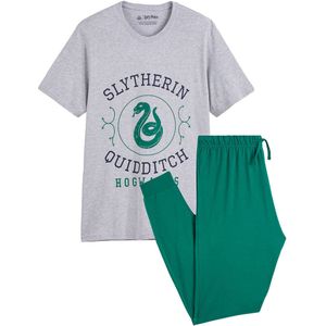 Pyjama Harry Potter Slytherin HARRY POTTER. Katoen materiaal. Maten XL. Grijs kleur