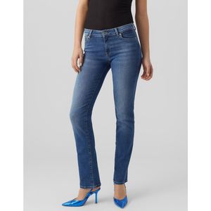 Rechte jeans VERO MODA. Denim materiaal. Maten Maat 26 US - Lengte 30. Blauw kleur