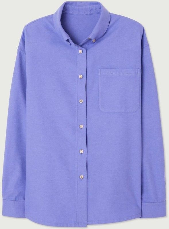 Los hemd, lange mouwen DAKOTA AMERICAN VINTAGE. Katoen materiaal. Maten L. Violet kleur