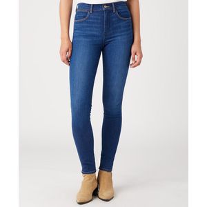 Skinny jeans met hoge taille WRANGLER. Denim materiaal. Maten Maat 27 (US) - Lengte 30. Blauw kleur