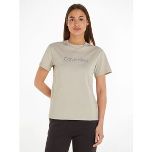 T-shirt met ronde hals en korte mouwen CALVIN KLEIN. Bio katoen materiaal. Maten L. Grijs kleur