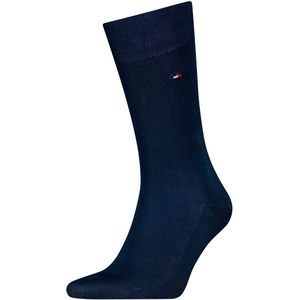 Paar kniekousen van Egyptisch katoen Premium TOMMY HILFIGER. Wol materiaal. Maten 46/48. Blauw kleur
