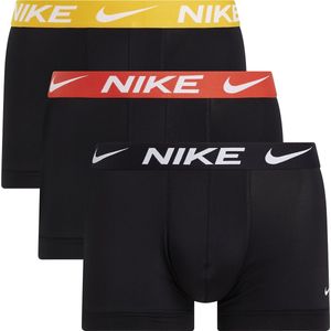 Set van 3 effen boxershorts Dri fit NIKE. Polyester materiaal. Maten XL. Zwart kleur