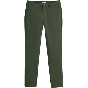 Chino broek, slim snit LA REDOUTE COLLECTIONS. Katoen materiaal. Maten 48 FR - 52 EU. Groen kleur