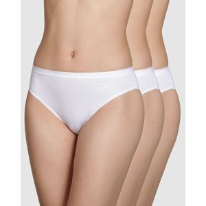 Slip in stretch bio katoen, set van 3, Plus my bio DIM. Bio katoen materiaal. Maten 40/42 FR - 38/40 EU. Wit kleur