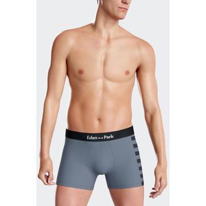 Set van 2 effen boxershorts EDEN PARK. Katoen materiaal. Maten S. Blauw kleur