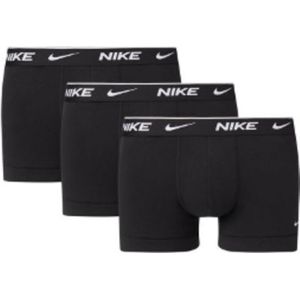 Set van 3 effen boxershorts Signature NIKE. Katoen materiaal. Maten L. Zwart kleur