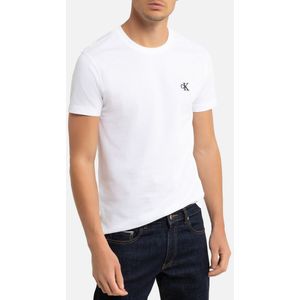 T-shirt slim model CK Essential CALVIN KLEIN JEANS. Katoen materiaal. Maten XXL. Wit kleur
