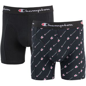 Set van 2 boxershorts CHAMPION. Katoen materiaal. Maten S. Zwart kleur