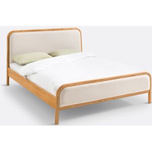 Bed met lattenbodem, Torleone LA REDOUTE INTERIEURS. Licht hout materiaal. Maten 180 x 200 cm. Beige kleur