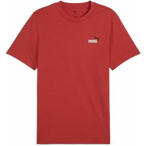T-shirt korte mouwen Essentiel PUMA. Katoen materiaal. Maten L. Rood kleur