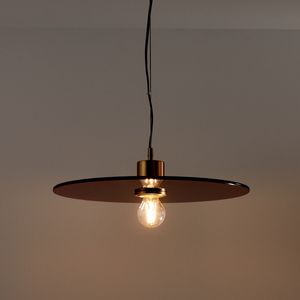Hanglamp in gekleurd glas Ø42,5 cm, Mora LA REDOUTE INTERIEURS. Glas materiaal. Maten één maat. Rood kleur