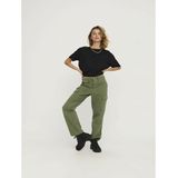 ONLY High Waist Straight Fit Broek ONLMALFY Kaki