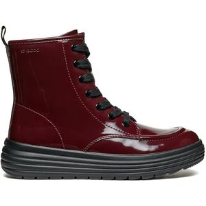 GEOX - Phaolae - Veterboots - Bordeaux Rood - Polyurethaan
