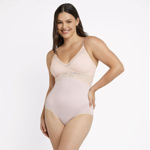 Body zonder beugels met shapewear effect Tame Your Tummy MAIDENFORM. Nylon/polyamide materiaal. Maten L. Roze kleur