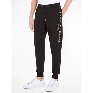 Joggingbroek Tommy Logo TOMMY HILFIGER. Bio katoen materiaal. Maten S. Zwart kleur