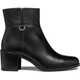 Ademende bottines in leer New Asheel GEOX. Leer materiaal. Maten 38. Zwart kleur