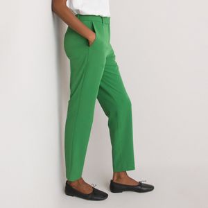 Strakke broek, 7/8 lengte LA REDOUTE COLLECTIONS. Polyester materiaal. Maten 40 FR - 38 EU. Groen kleur