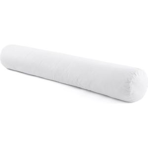 Zachte synthetische bolster, hoes in bio katoen LA REDOUTE INTERIEURS.  materiaal. Maten 140 cm. Wit kleur