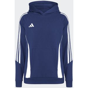 Hoodie in molton adidas Performance. Geruwd molton materiaal. Maten 13/14 jaar - 153/156 cm. Blauw kleur