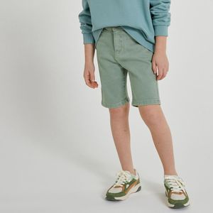 Bermuda in jeans LA REDOUTE COLLECTIONS. Katoen materiaal. Maten 7 jaar - 120 cm. Groen kleur