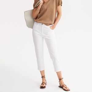 Katoenen stretch broek ANNE WEYBURN. Katoen materiaal. Maten 48 FR - 46 EU. Wit kleur
