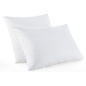 Zacht kussen 15% dons LA REDOUTE INTERIEURS.  materiaal. Maten 2 x 65 x 65 cm. Wit kleur