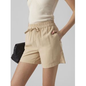 Soepele short, hoge taille VERO MODA. Viscose materiaal. Maten L. Beige kleur