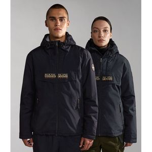 Jas Rainforest winter full zip NAPAPIJRI. Polyamide materiaal. Maten XXL. Zwart kleur